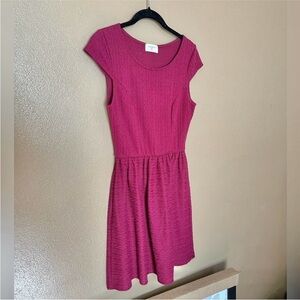 Everly Magenta Cap Sleeve Dress Size M